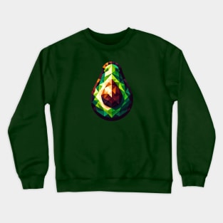 Abstract Geometric Avocado - Color Design Crewneck Sweatshirt